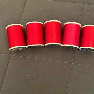 Lot 5 Coats & Clark 37% Mercerized Cotton & 63% Polyester All Purpose 300yd Se…